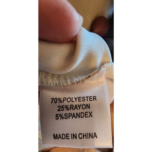 Floral Multicolor Dress with Black Collar - Picture 11 of 12